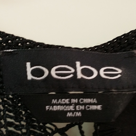 bebe cropped crochet cardi- jacket - Picture 4 of 5